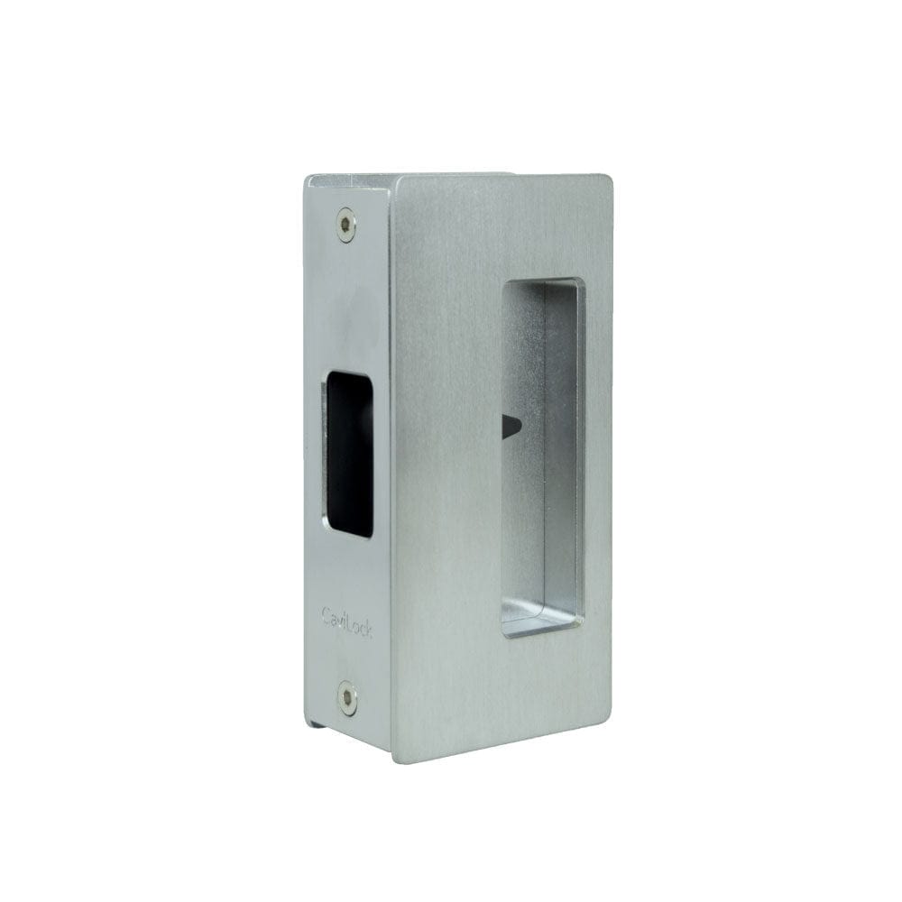 Cavity Sliders CL200 Privacy Pocket Door Handle - Satin Chrome - Fits 1-3/8" Door