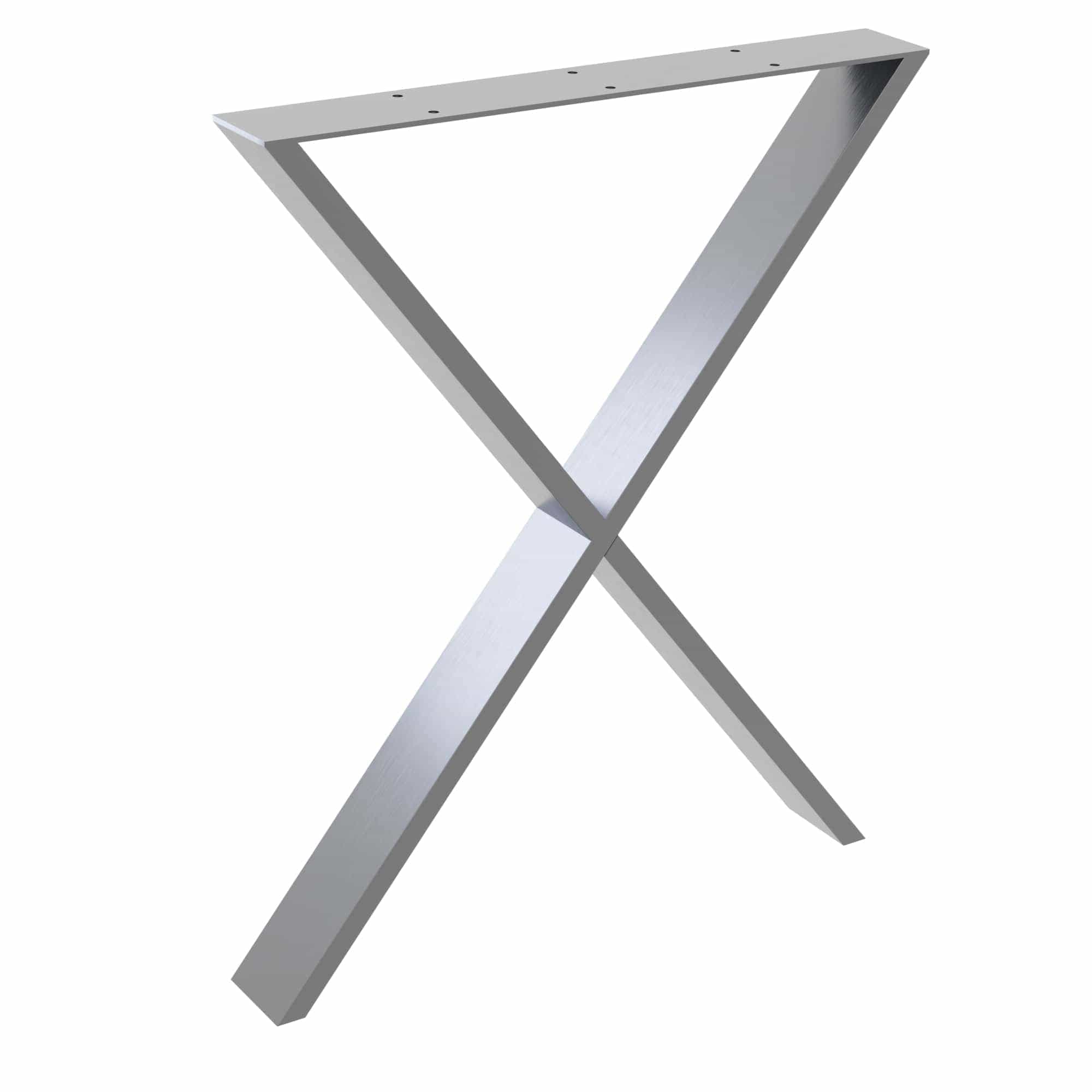 Island End, Contemporary X-Base, Stainless Steel