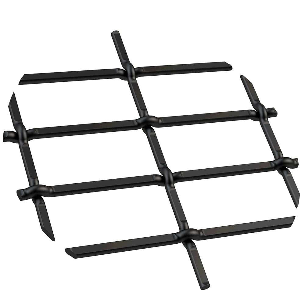1" Flat Straight Weave Decorative Grille - Flat Black, 36" W x 24" L Sheet