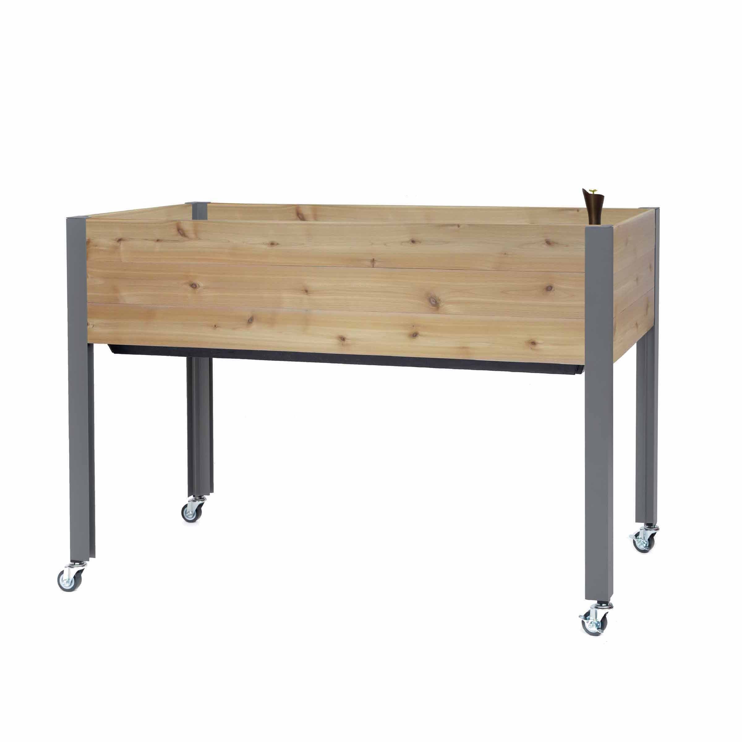 Self-Watering Elevated Planter 21" x 47" x 32"H Cedar