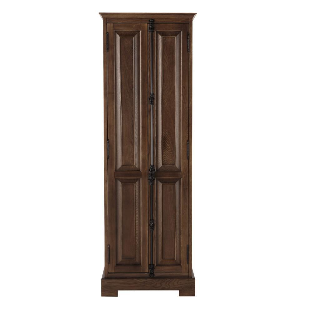 Clinton 24 in. W Linen Cabinet in Antique Coffee