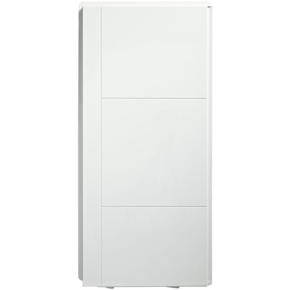 Accord 36 in. x 36 in. x 77 in. 2-Piece Direct-to-Stud Shower End Wall Set in White