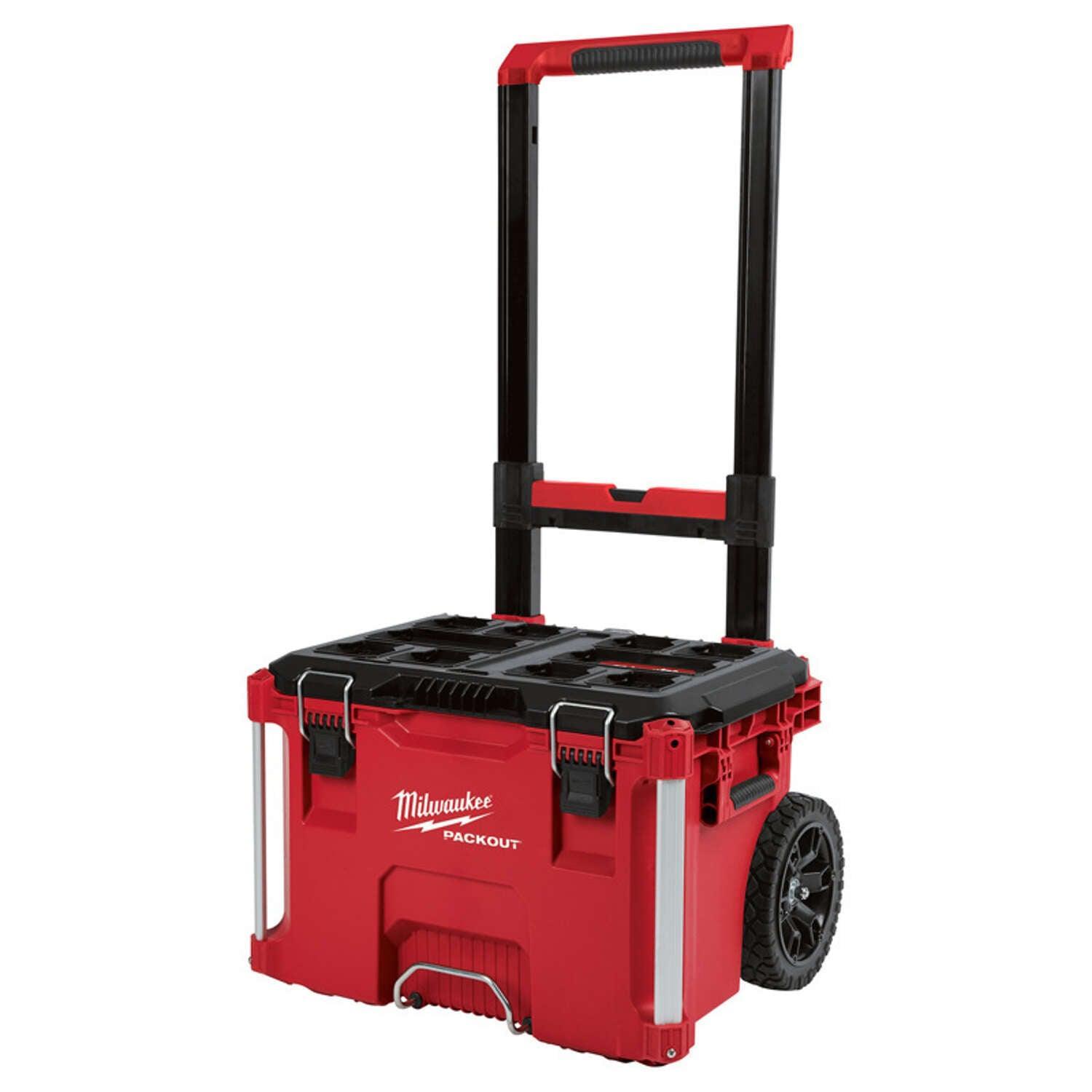 Milwaukee Packout 22.1 in. Rolling Tool Box Black/Red