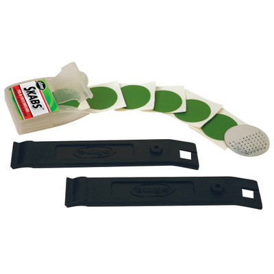 Slime SKABS Pre-Glued Tube Patches & Levers (20027)