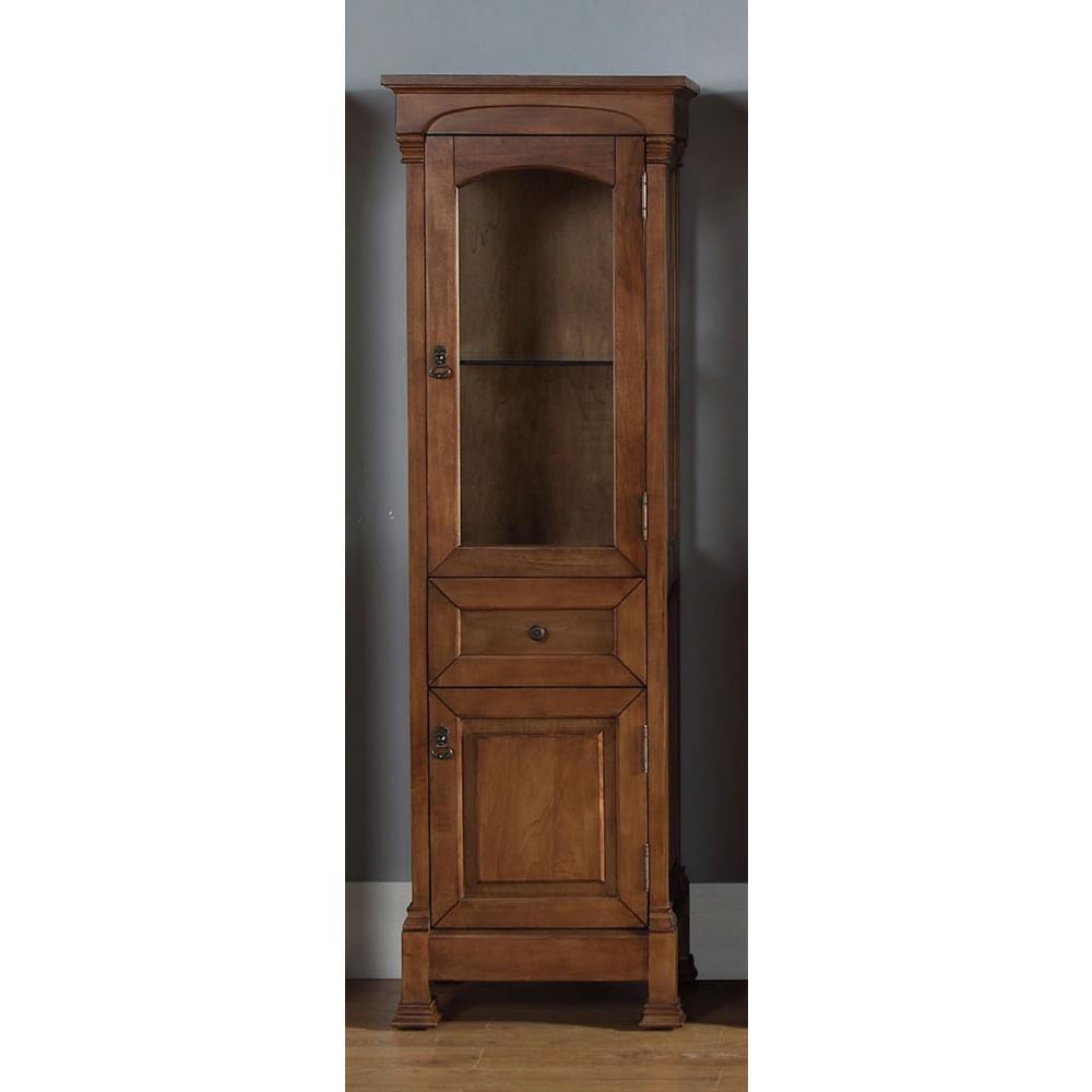 Brookfield 20.50 in. W x 16.25 in. D x 65 in. H Double Door Floor Cabinet in Country Oak