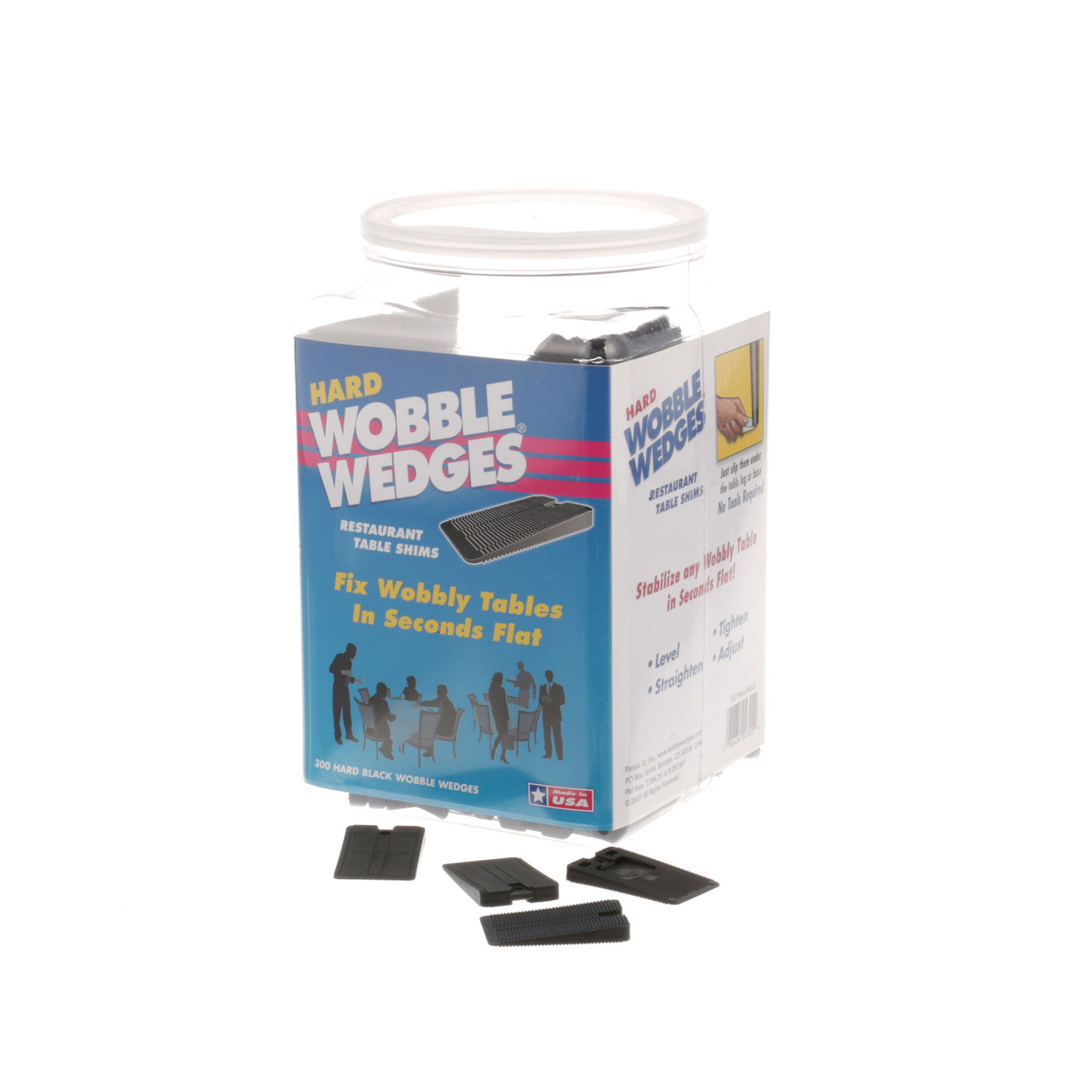 2300 - Focus - Wobble Wedge, Rigid, Black, Jar/300