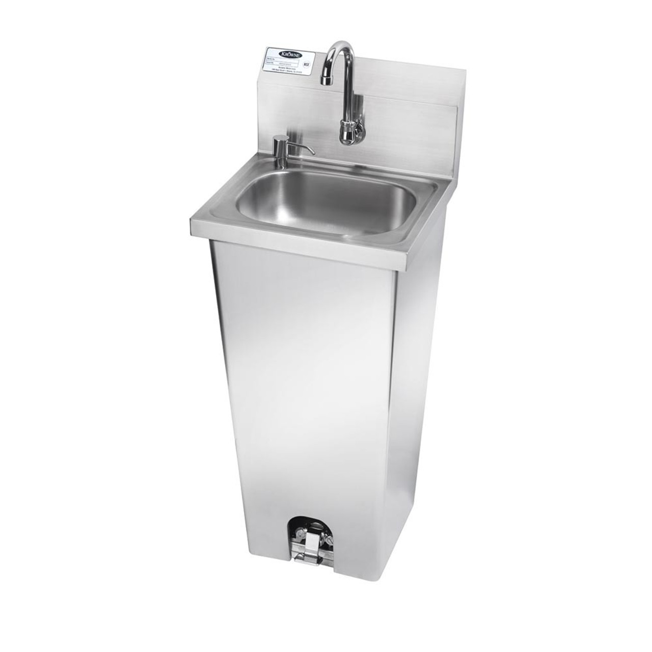 11566 - Krowne - 17 in Pedestal Base Hand Sink With Faucet