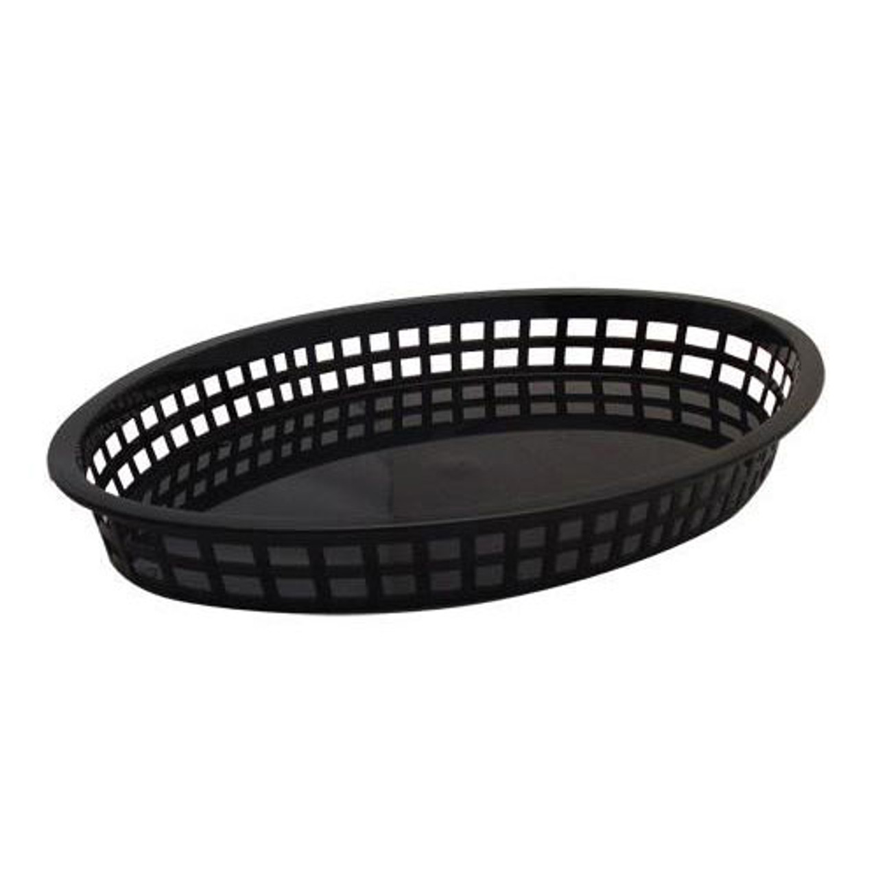 1086BK - Tablecraft - Black Oval Platter Basket