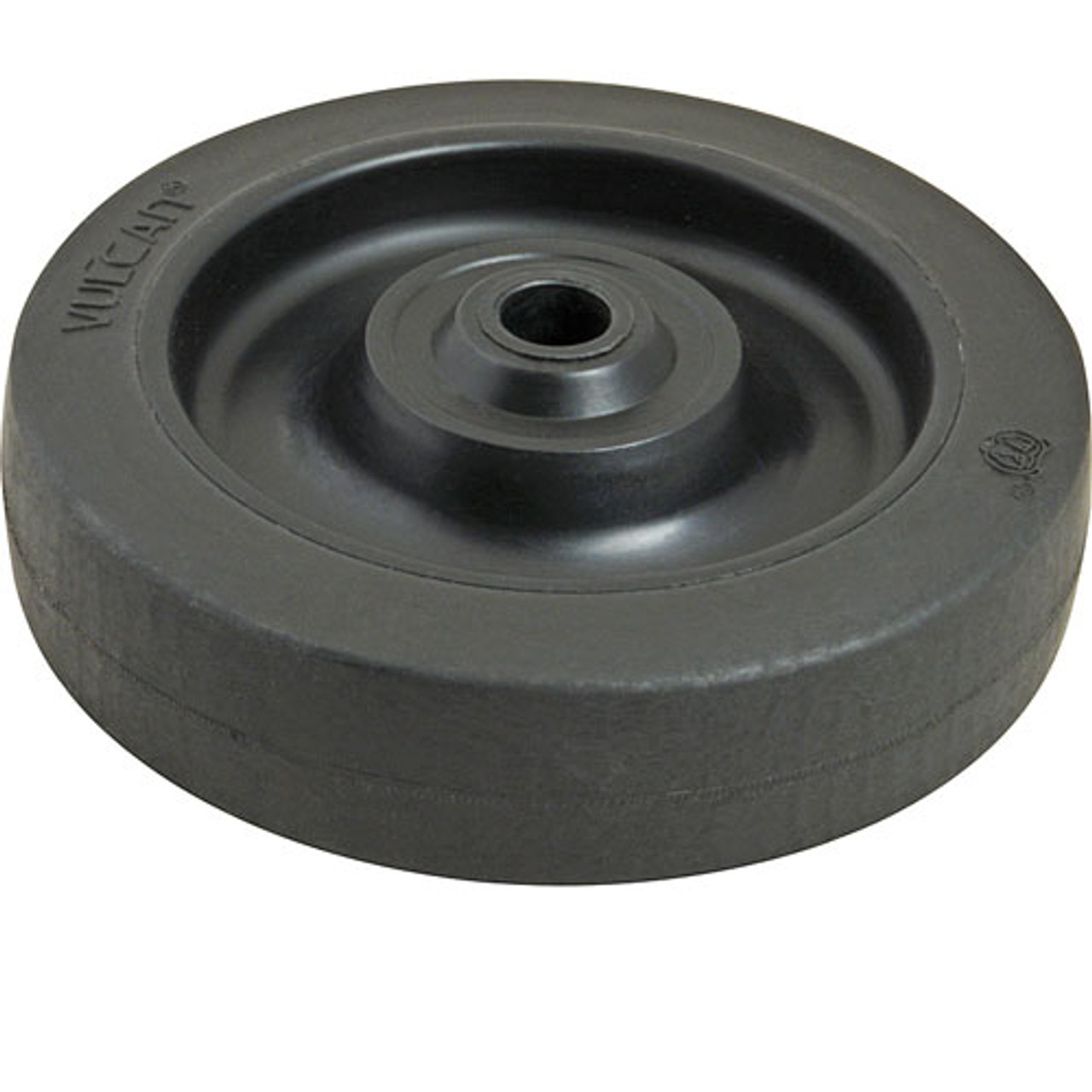 1201096 - Mavrik - Medium-Duty 5" Caster Wheel with Delrin® Bearing Black rubber wheel with plastic hub
