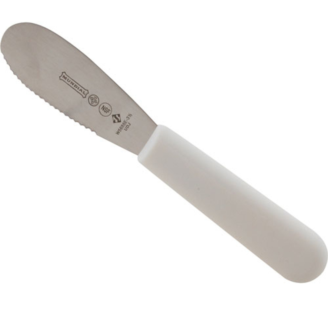 W5688-3FDB1 - Mundial - 3 1/2 in White Serrated Spreader