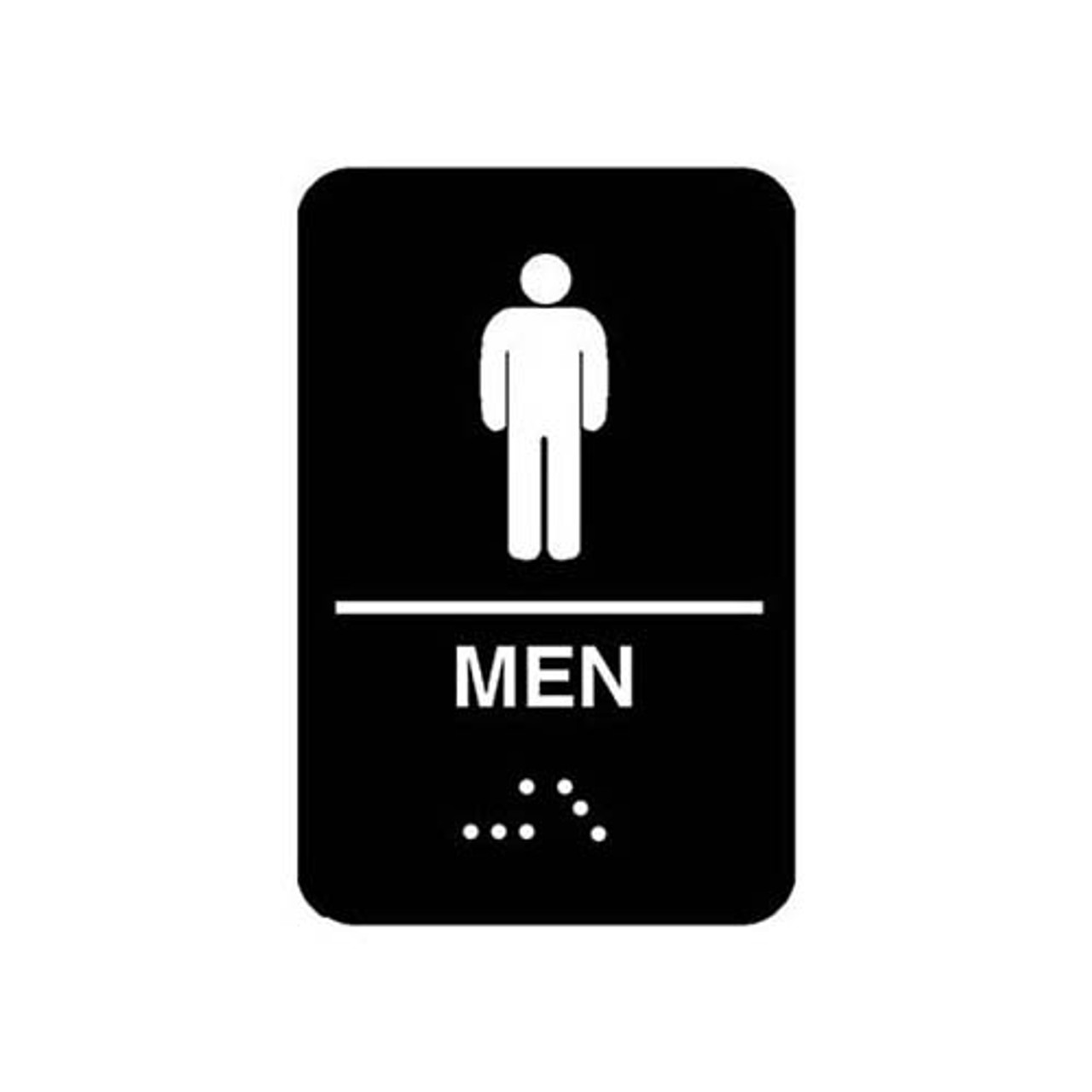 5635 - Vollrath - Sign, Men'S, Braille, 6X9"