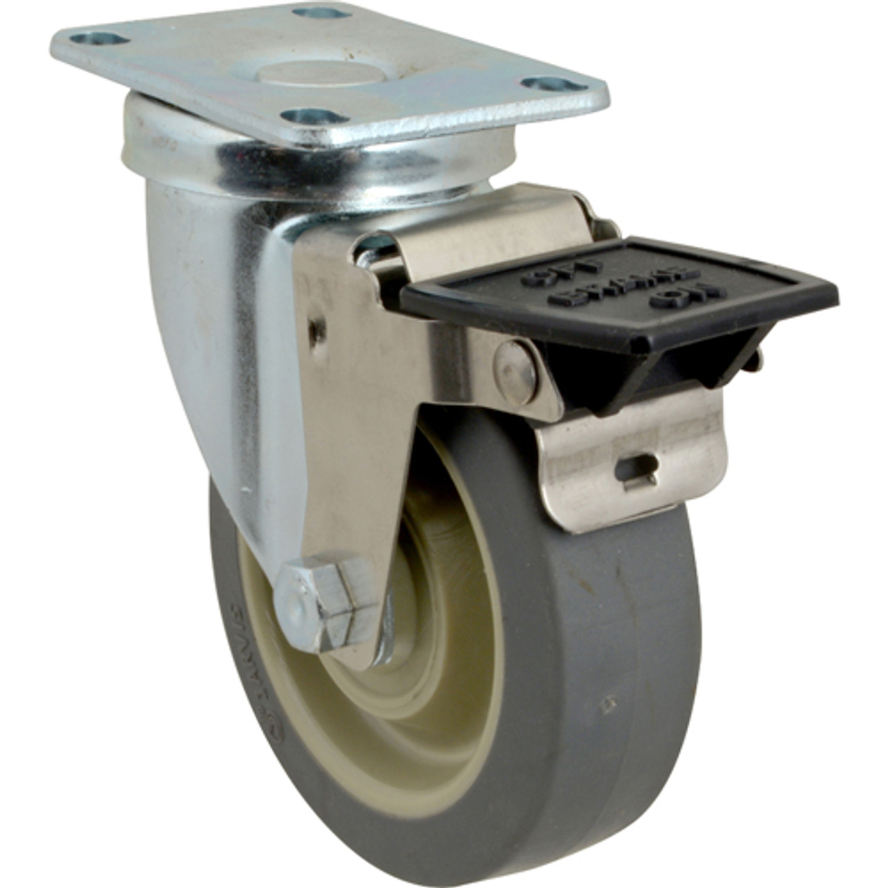 01-505042-000PE - Hobart - Caster Plate, 4"Swvl, W/Brake