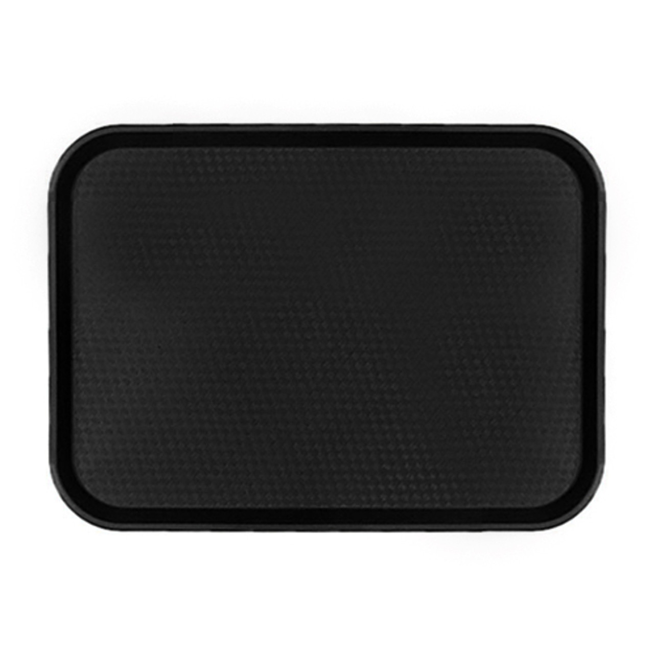 1418FF110 - Cambro - 18 in x 14 in Black Fast Food Tray