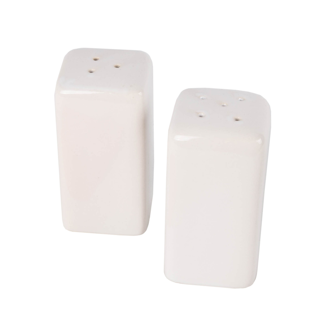 CSPS3 - American Metalcraft - 3 1/4 in Square Ceramic Salt & Pepper Set
