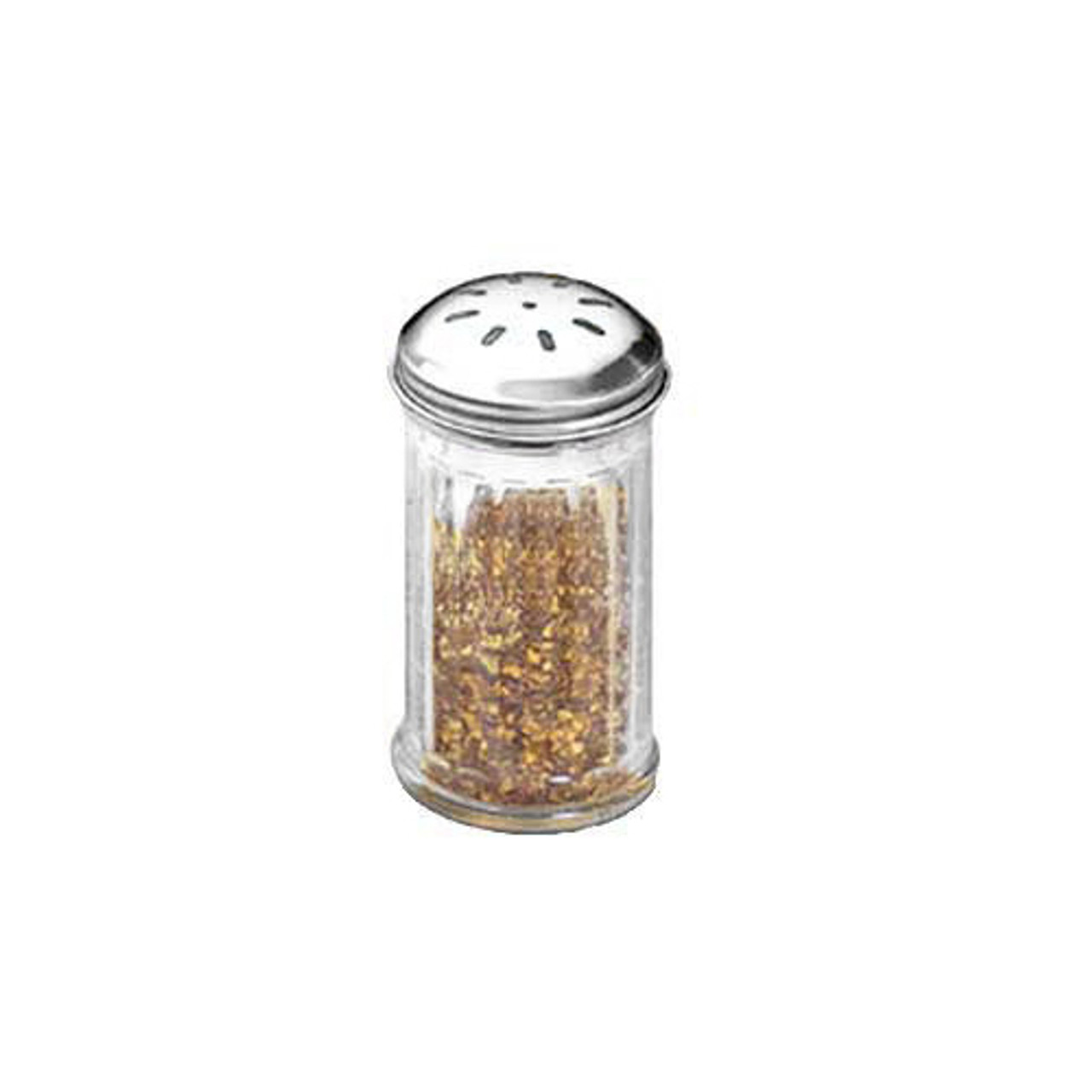 SAN317 - American Metalcraft - 12 oz SAN Fluted Spice Shaker w/Top