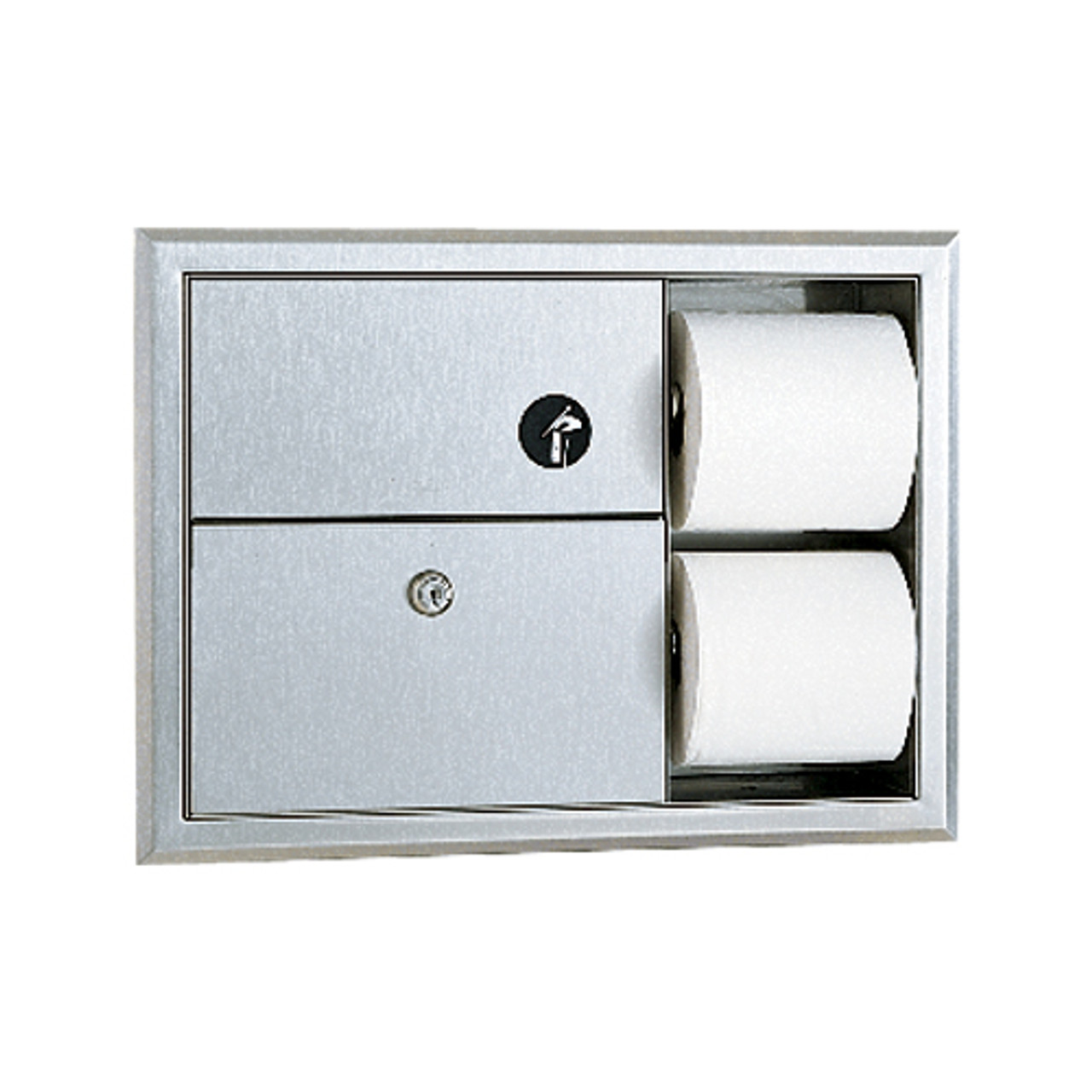 3094 - Bobrick - ClassicSeries™ Recessed Napkin Disposal & Toilet Tissue Dispenser