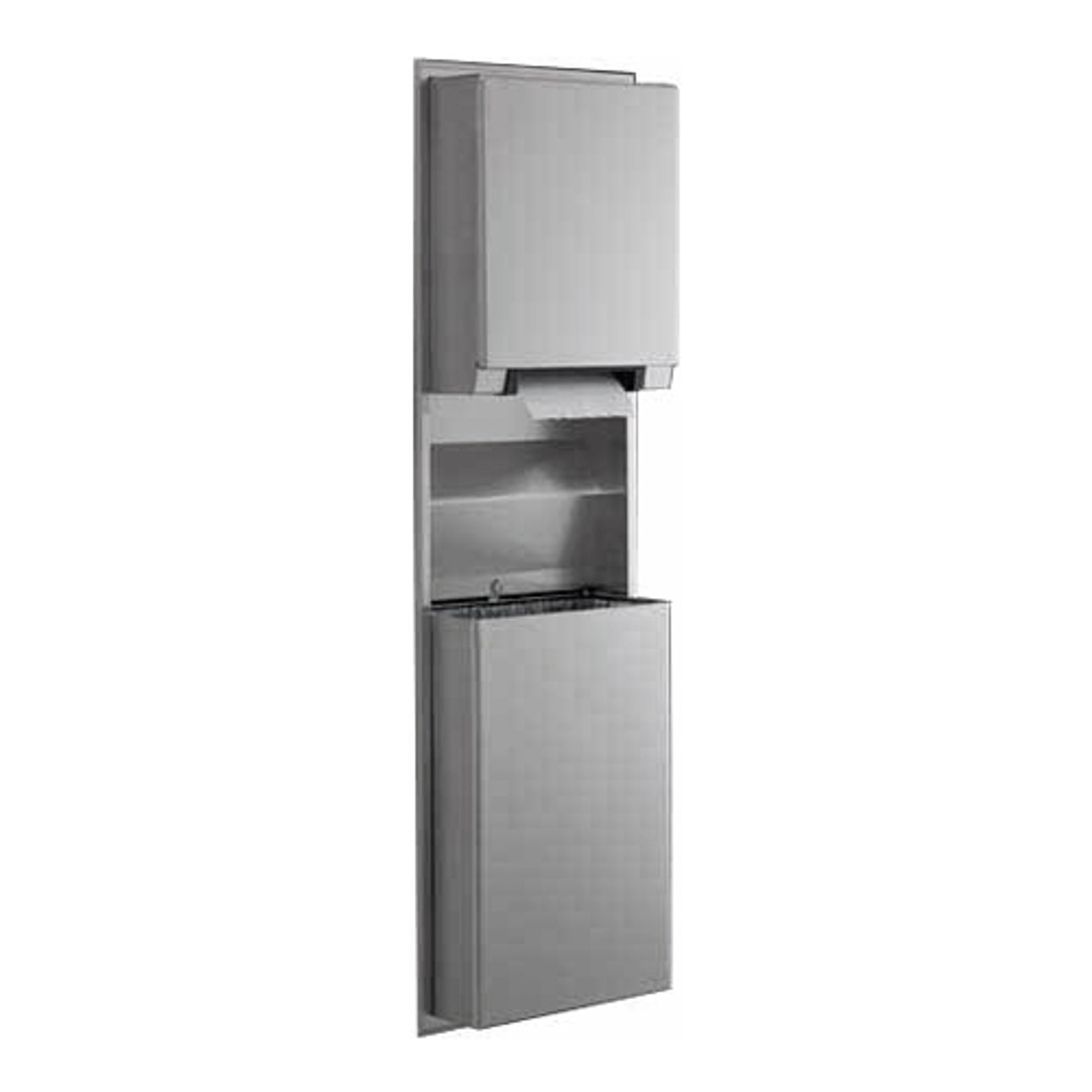 39747 - Bobrick - ClassicSeries™ Surface-Mount Universal Paper Towel Dispenser & 18 gal Waste Receptacle