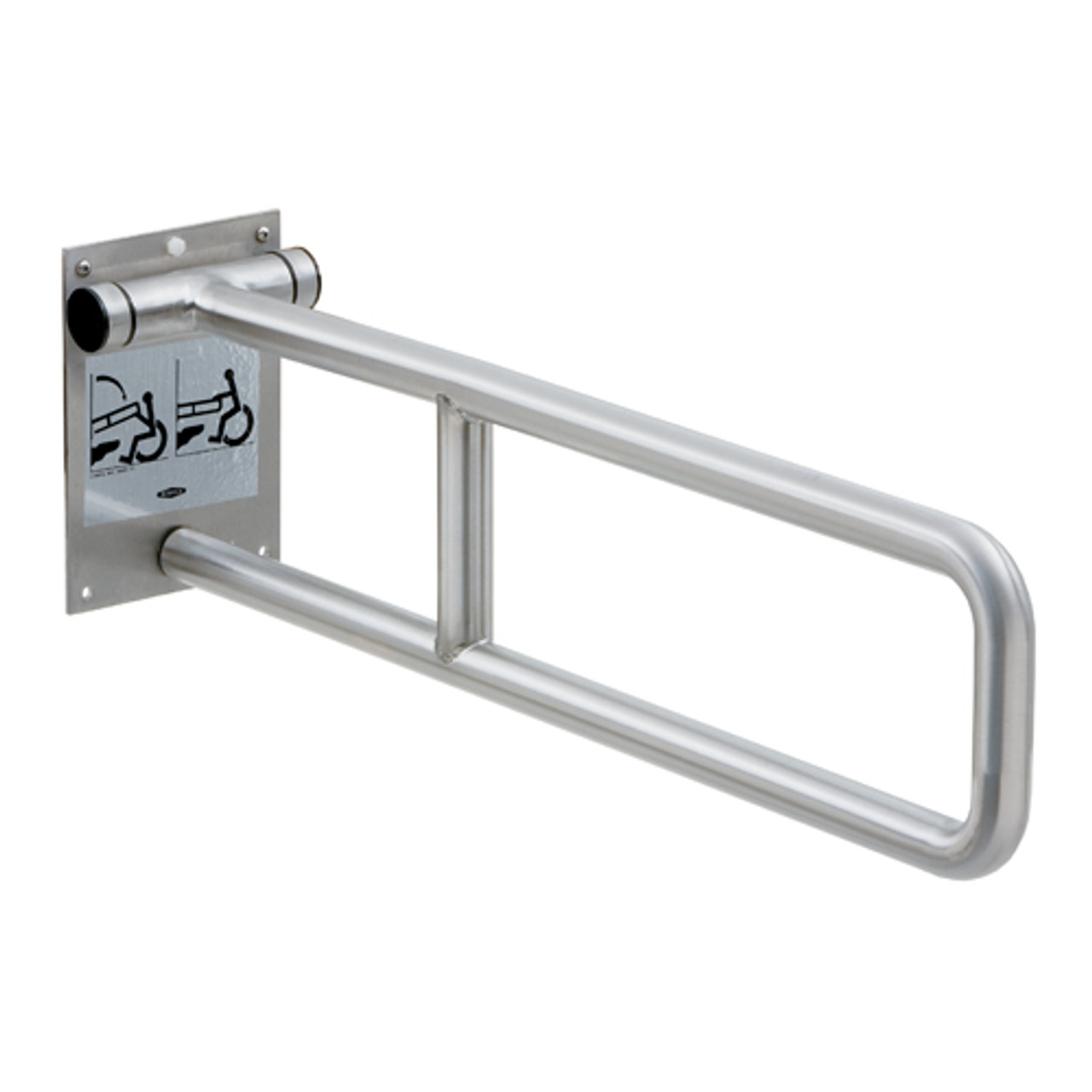 4998.99 - Bobrick - Swing-Up Peened Stainless Steel Grab Bar