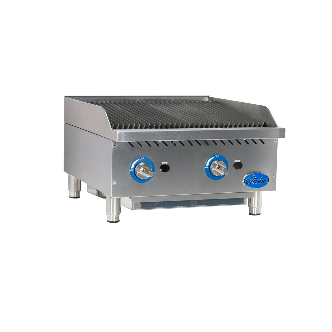 GCB24G-RK - Globe - 24 in Char Rock Gas Charbroiler