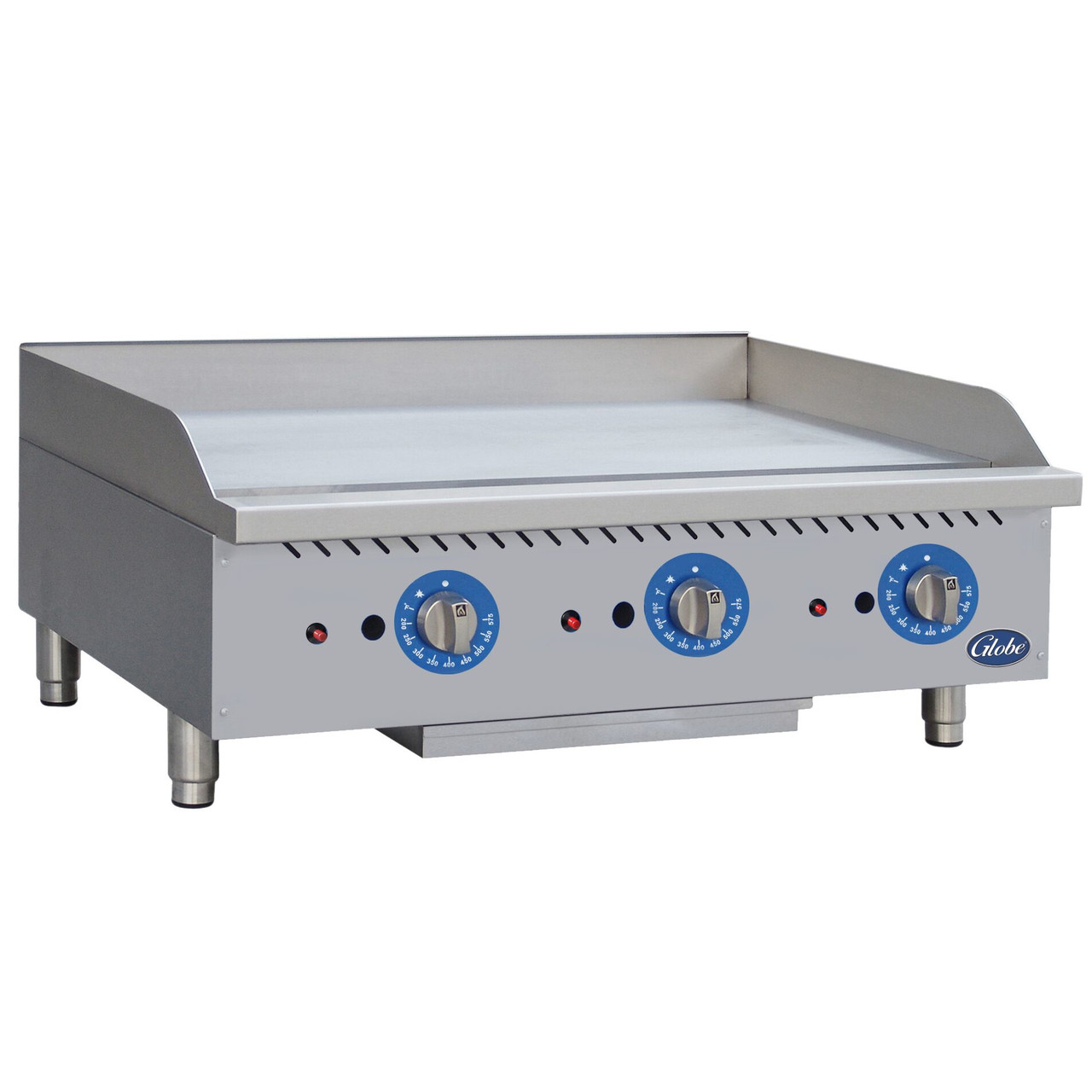 GG36TG - Globe - 36 in Thermostatic Controlled Natural Gas Countertop Griddle