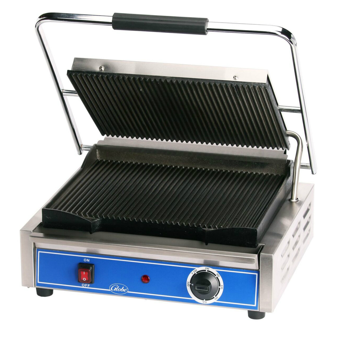 GPG1410 - Globe - Mid-Sized Grooved Panini Grill