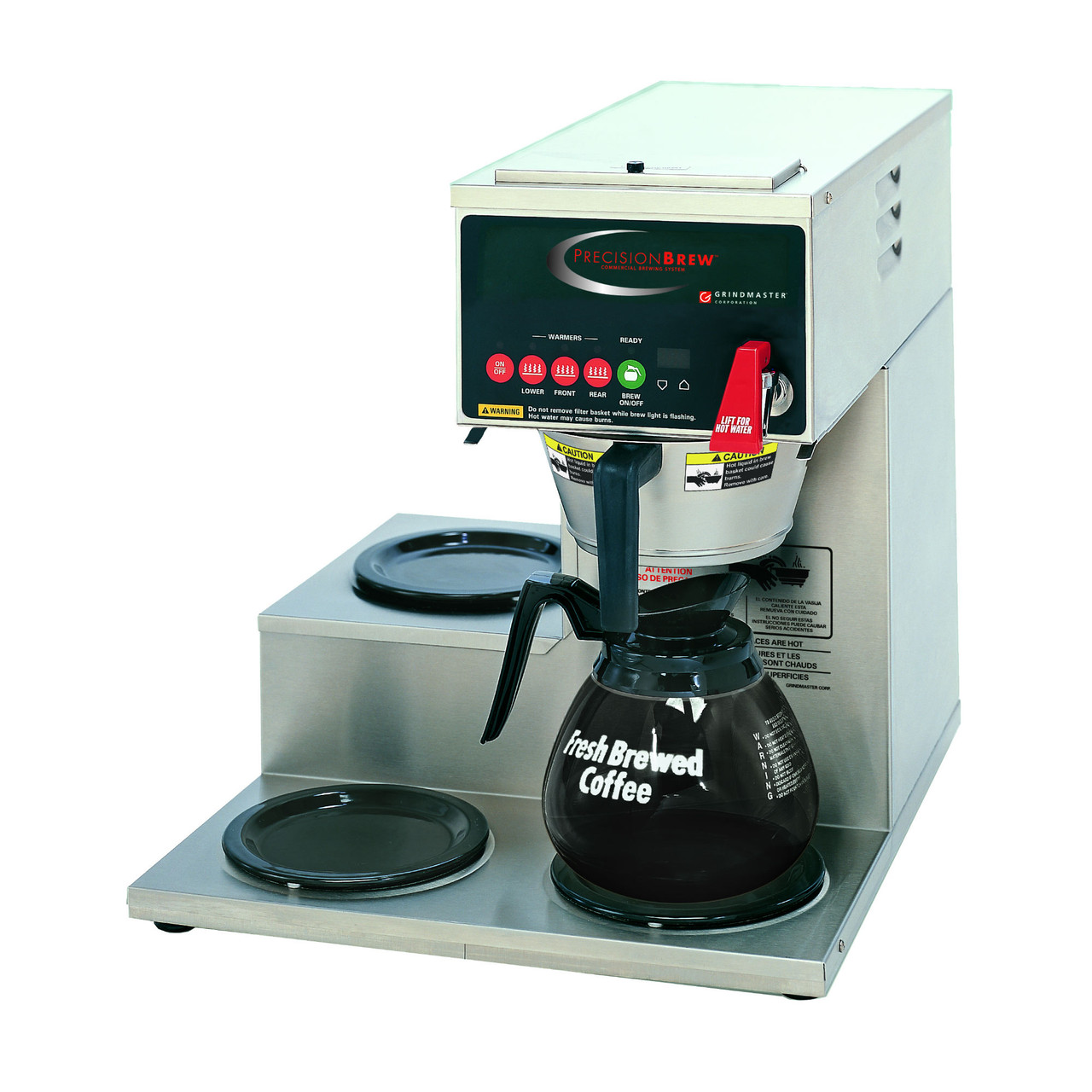 B-3WL - Grindmaster - 12 Cup Precision Brew™ Automatic Coffee Brewer w/ Left Side Warmers