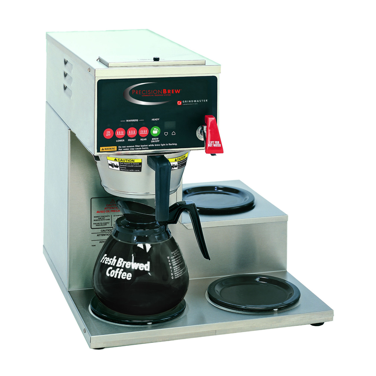 B-3WR - Grindmaster - 12 Cup Precision Brew™ Automatic Coffee Brewer with Right Side Warmers