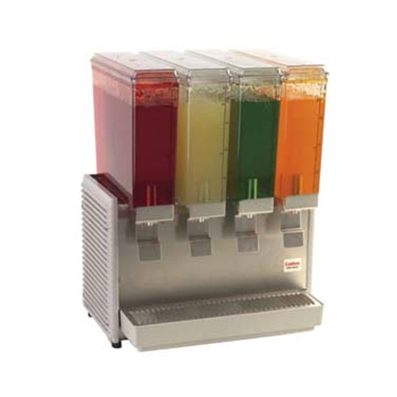 E49-3 - Grindmaster - 4 Bowl Mini Quad™ Refrigerated Beverage Dispenser with Stainless Steel Side Panels