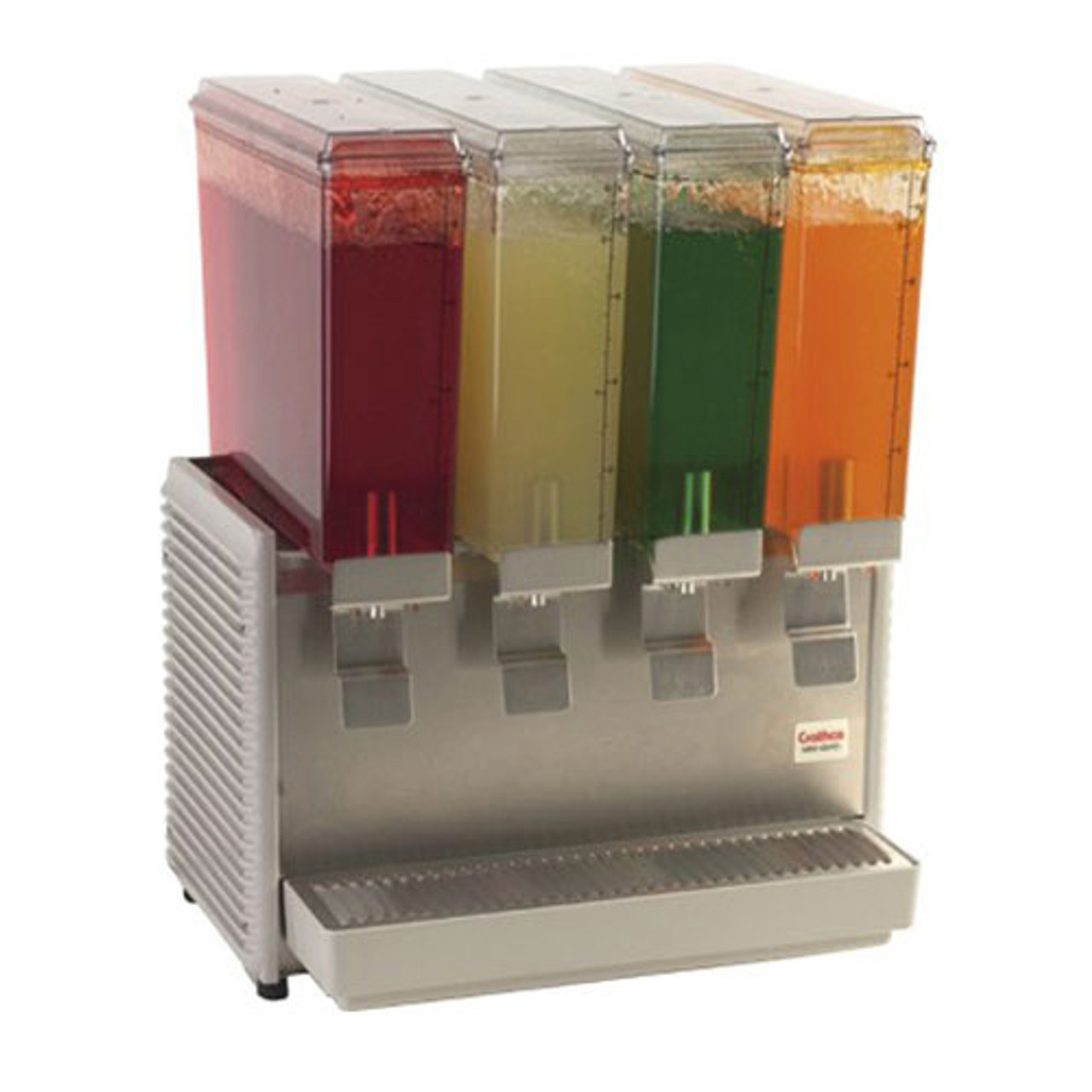 E49-4 - Grindmaster - 4 Bowl Mini Quad™ Refrigerated Beverage Dispenser with Plastic Side Panels