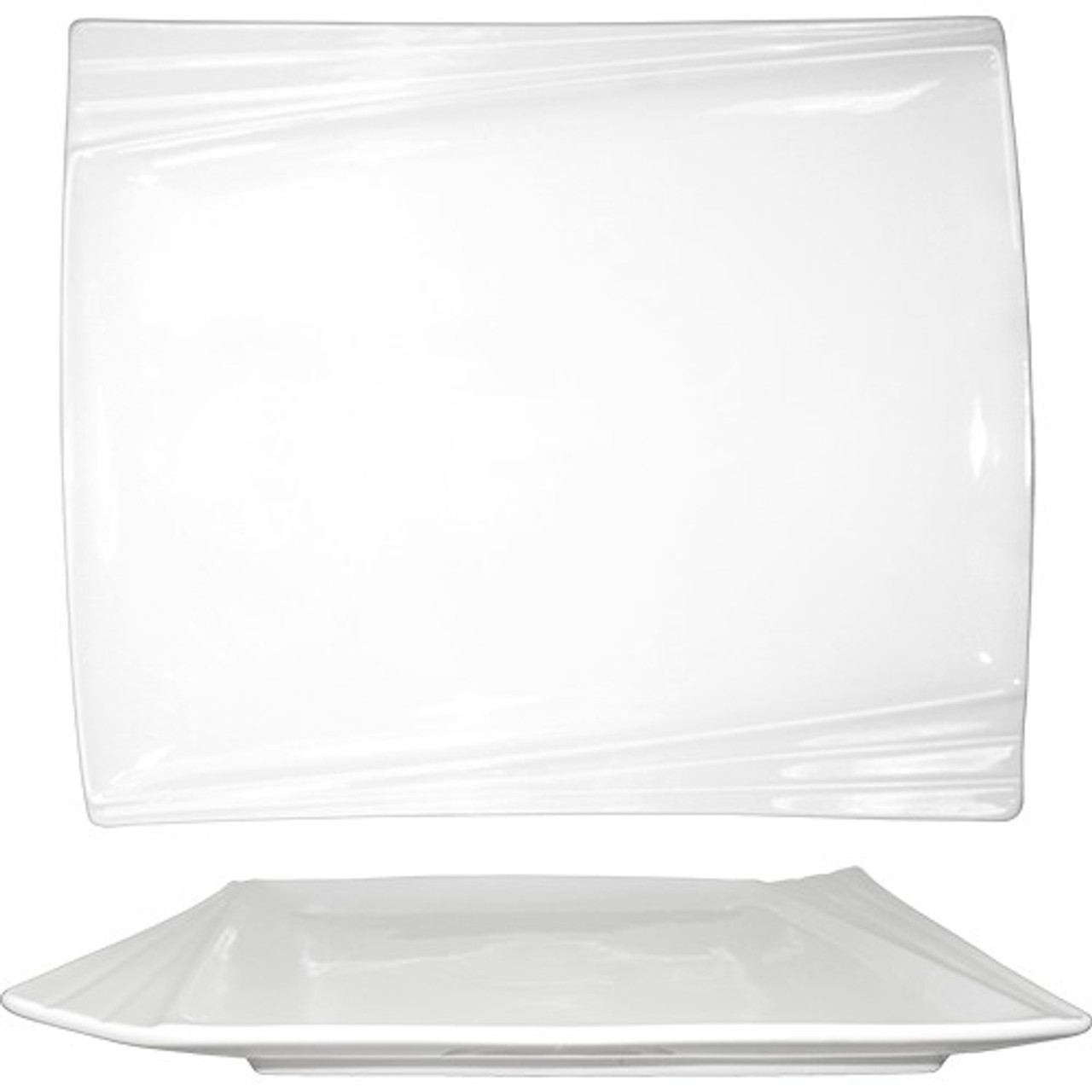 PC-140 - International Tableware - 14 in Pacific Rectangle Porcelain Plate