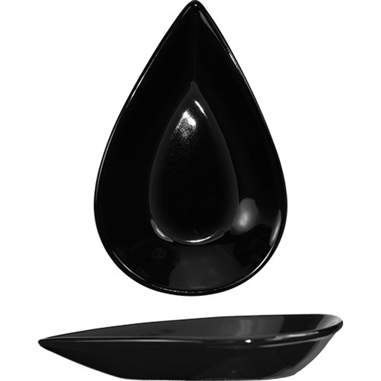 FAW-55-B - International Tableware - 3 1/2 Oz Black Tear Drop Bowl
