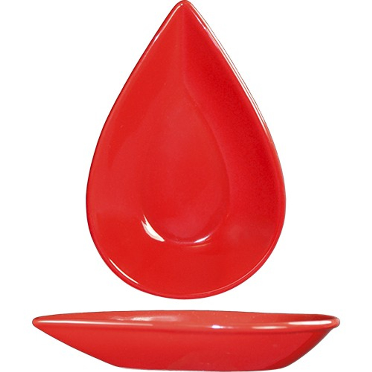 FAW-55-CR - International Tableware - 3 1/2 Oz Crimson Red Tear Drop Bowl