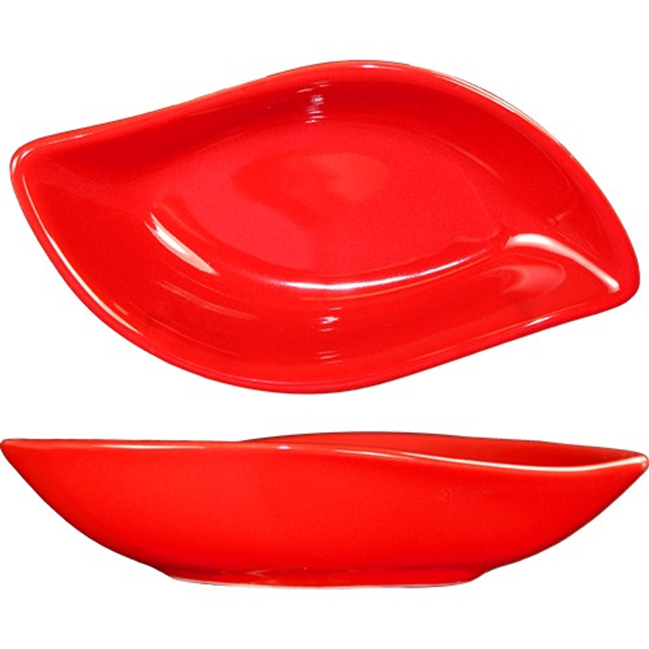 FAW-5-CR - International Tableware - 2 1/2 Oz Crimson Red Leaf Bowl