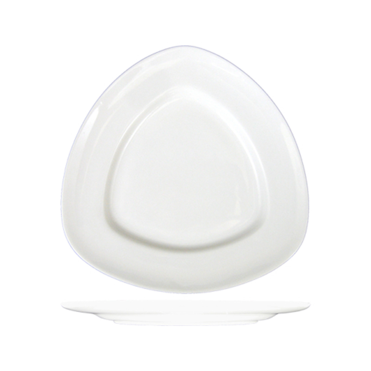 TD-22 - International Tableware - 8 1/2 in Dover™ European White Triangle Plate
