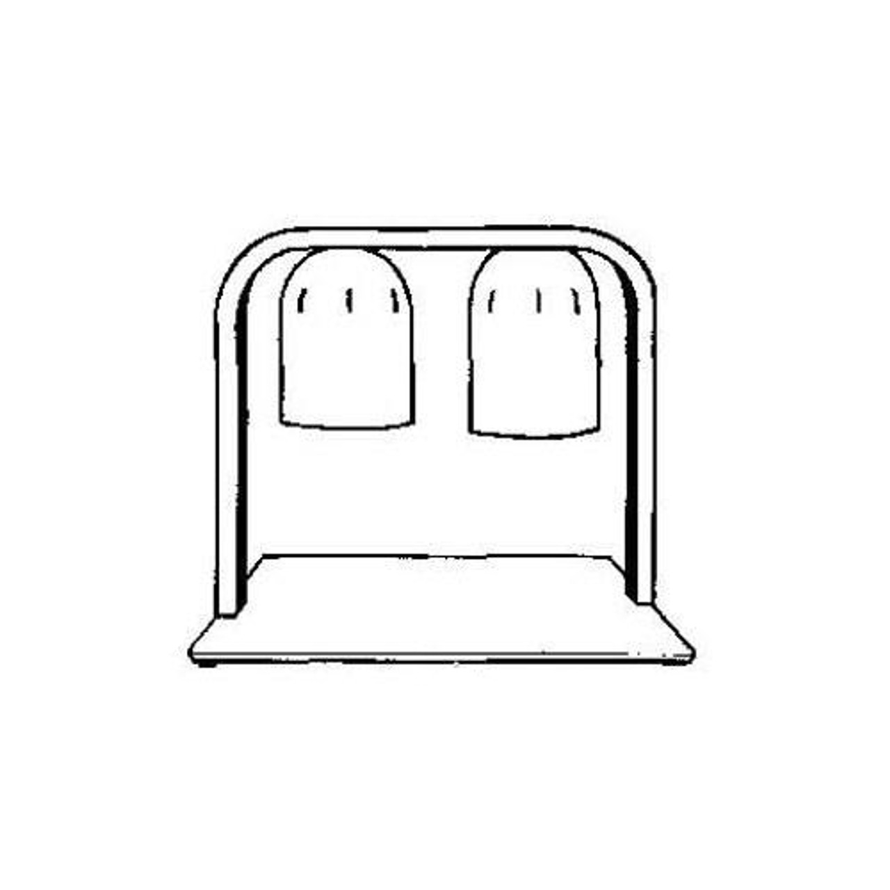 6009-2 - Nemco - Countertop Double Bulb Heat Lamp