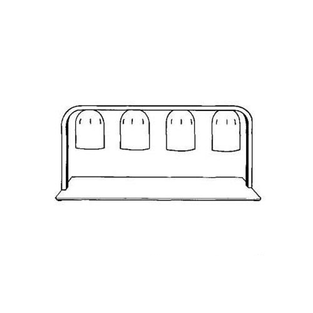 6009-4 - Nemco - Countertop Four Bulb Heat Lamp