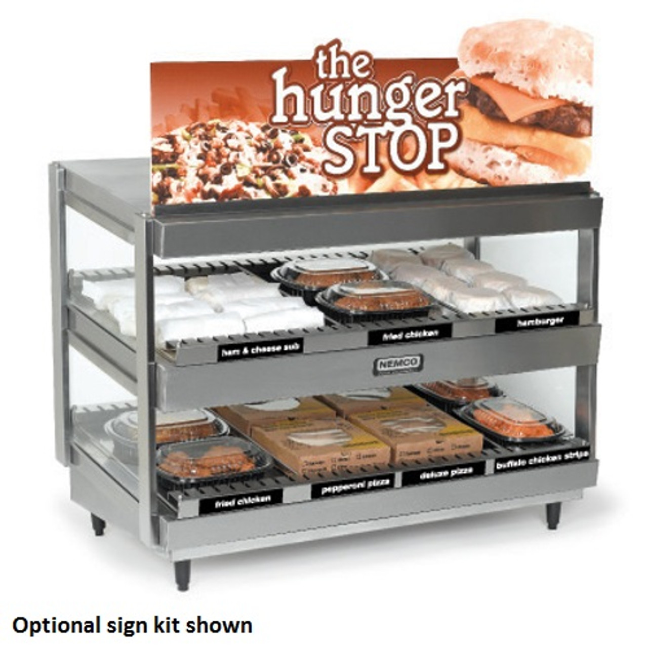 6480-36 - Nemco - 36 in Countertop Hot Food Merchandiser