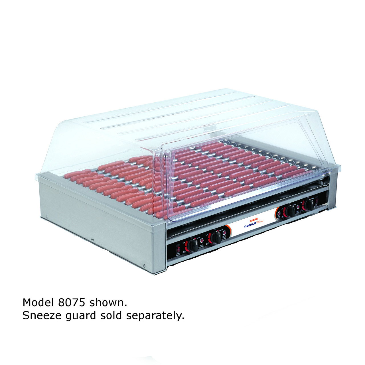 8075SX - Nemco - Non-Slip GripsIt 75 Hot Dog Roller Grill