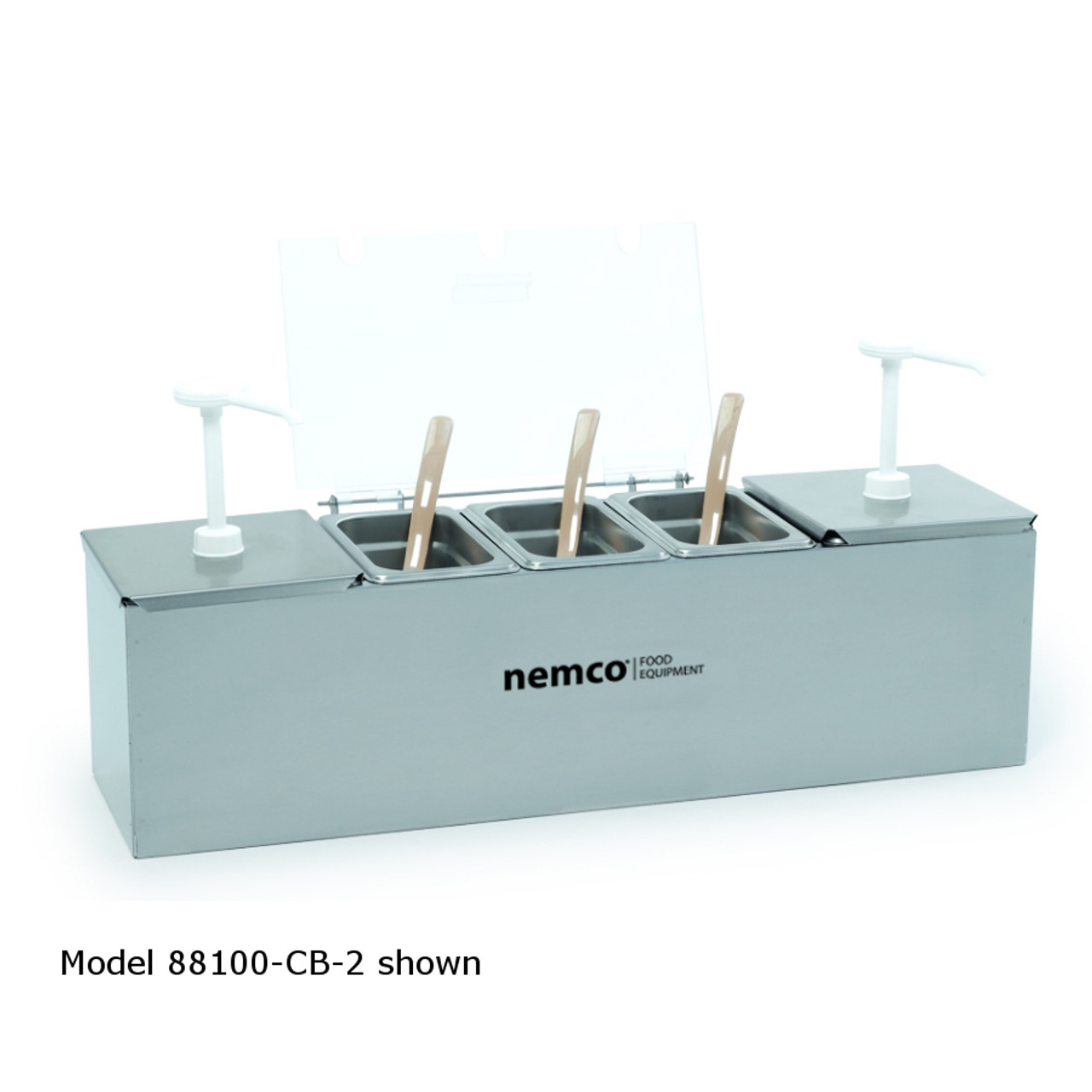 88100-CB-1 - Nemco - Condiment Bar with 6 Qt Stainless Steel Pan