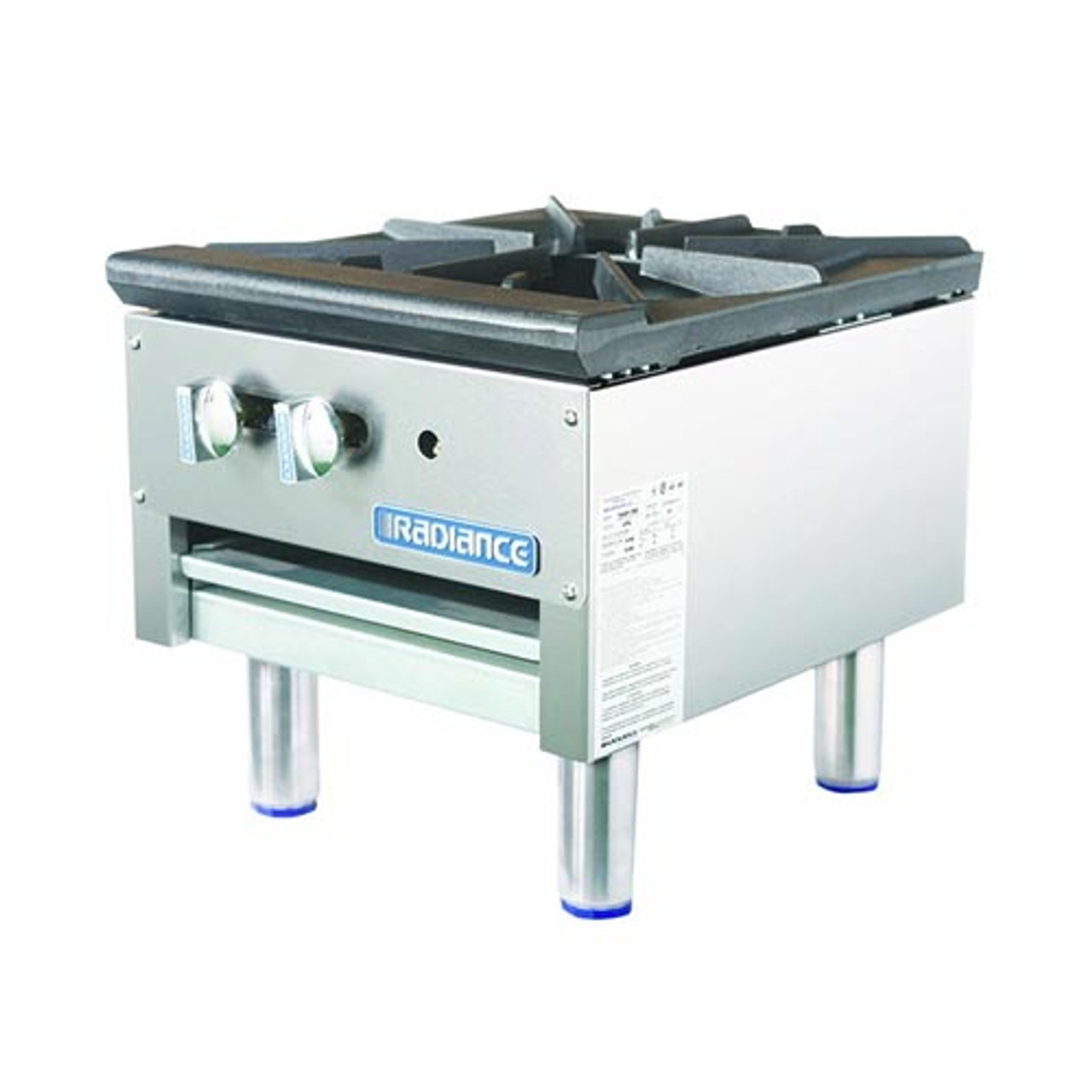 TASP-18S - Turbo Air - 18 in 1-Burner Radiance Series Gas Stock Pot Range Short