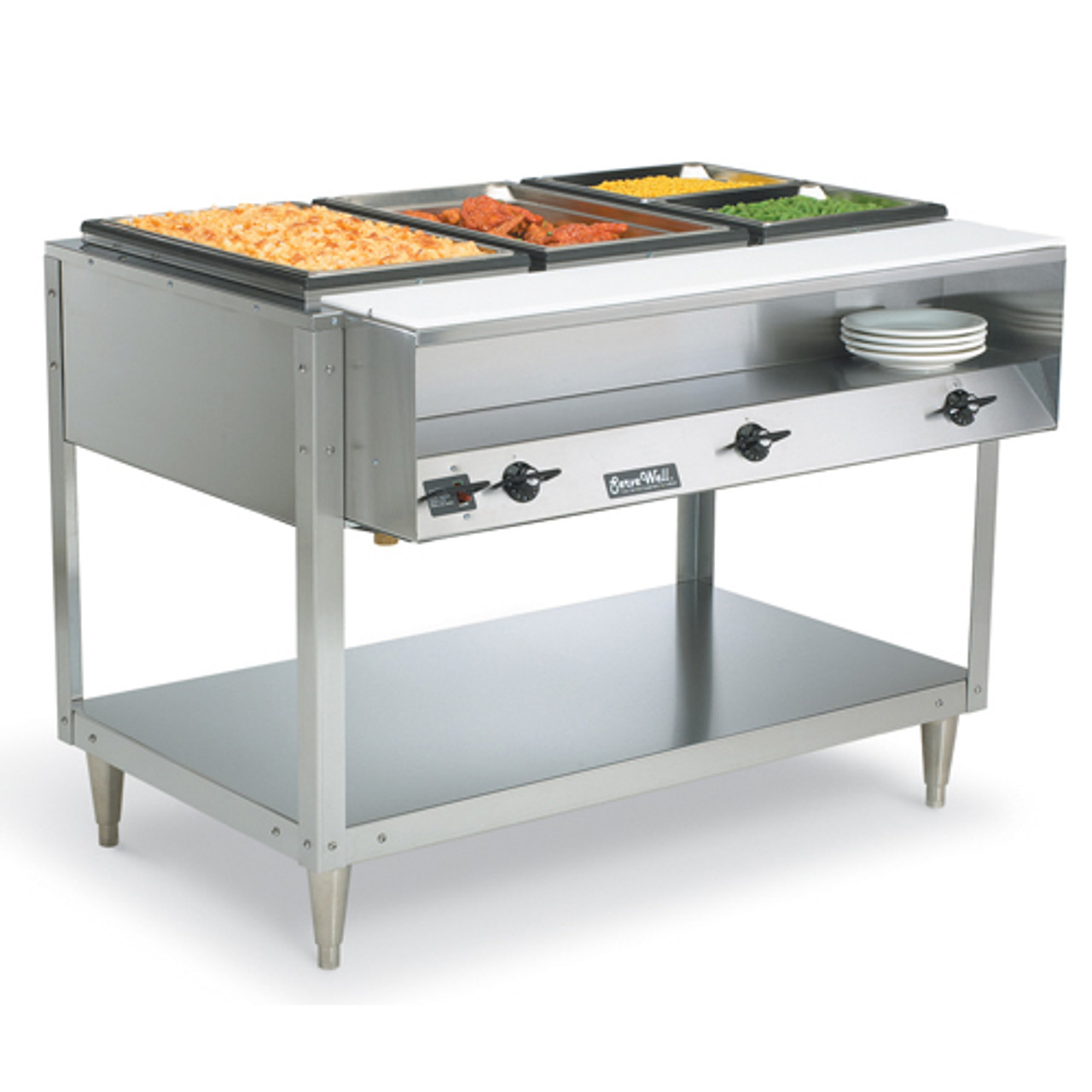 38117 - Vollrath - Servewell® 208/240 Volt 3 Well Hot Food Table