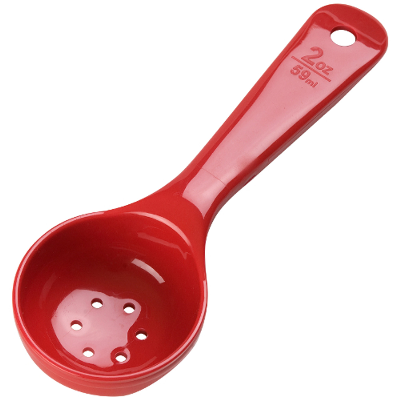 496205 - Carlisle - 2 oz Measure Miser® Red Portion Spoon