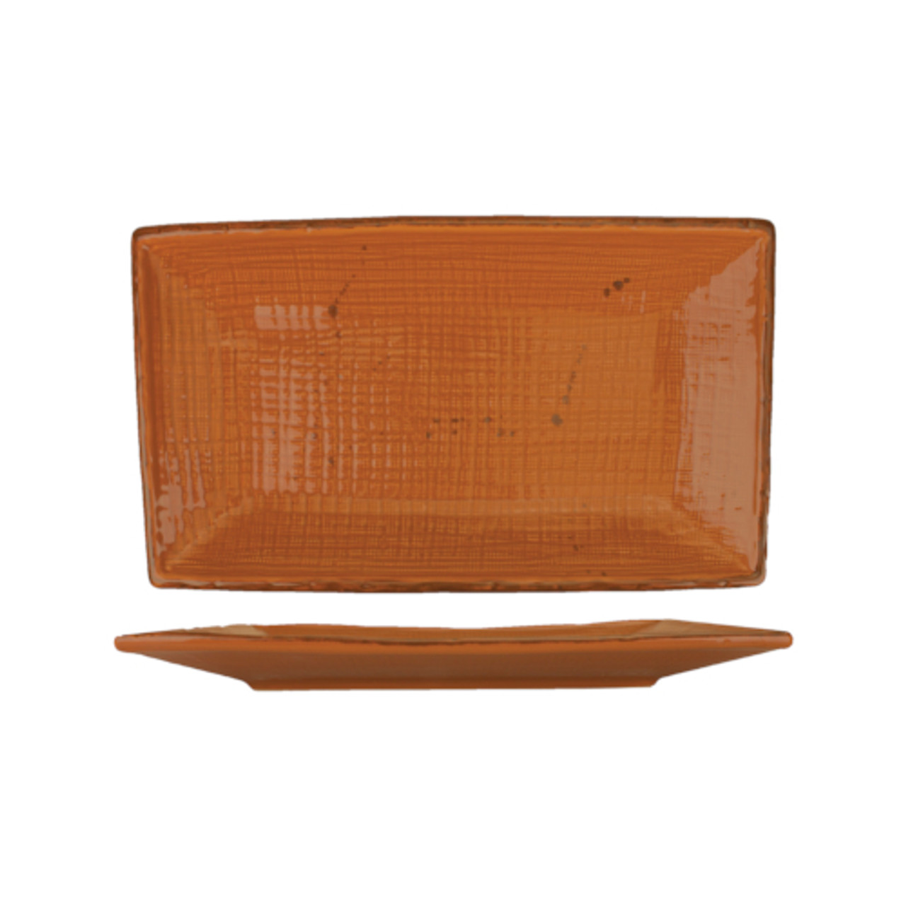 SV-127-TE - International Tableware - 12 1/4 in Savannah™ Terracotta Rectangular Platter