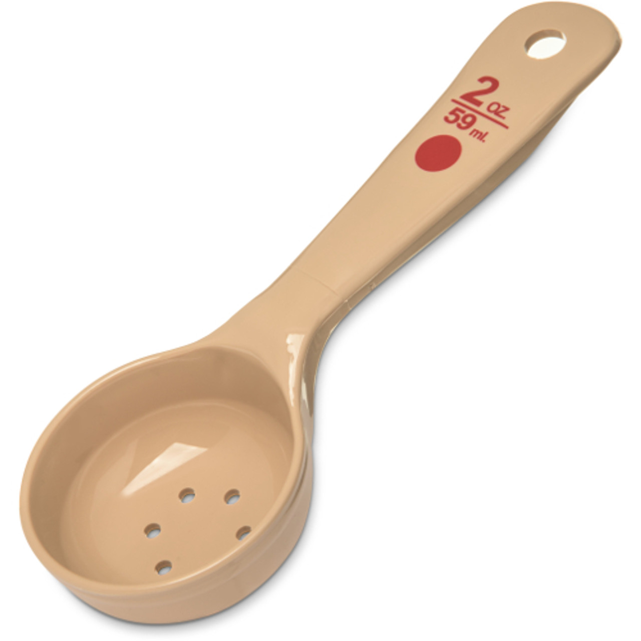 436206 - Carlisle - 2 oz Measure Miser® Perforated Portion Spoon