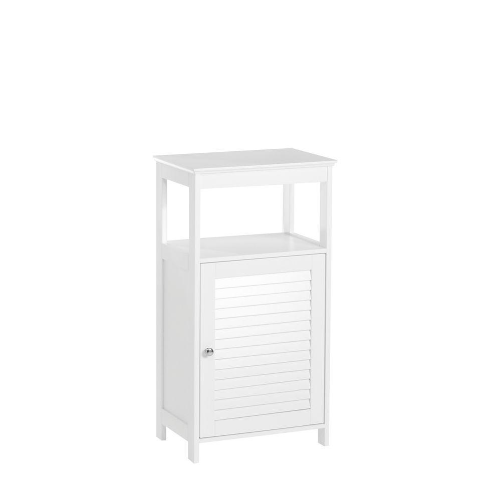 Ellsworth 18 in. W x 32-17/25 in. H x 11-4/5 in. D Bathroom Linen Storage Floor Cabinet in White