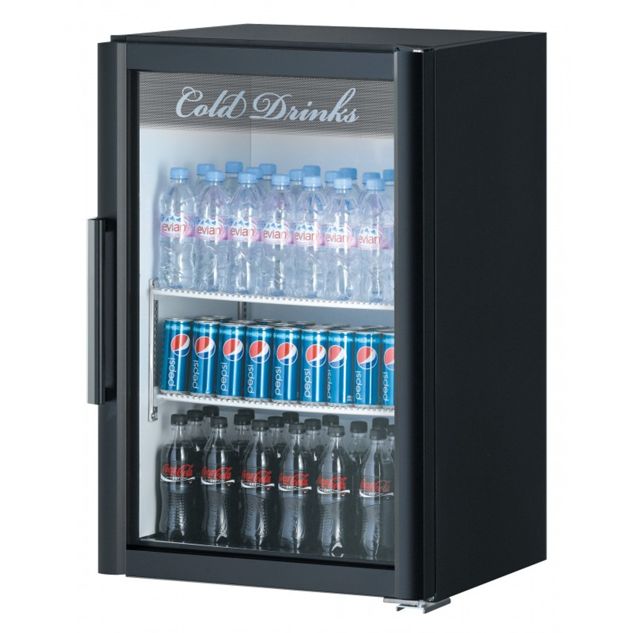 TGM-7SDB-N6 - Turbo Air - 6.2 cu/ft 1-Door Black Refrigerated Merchandiser