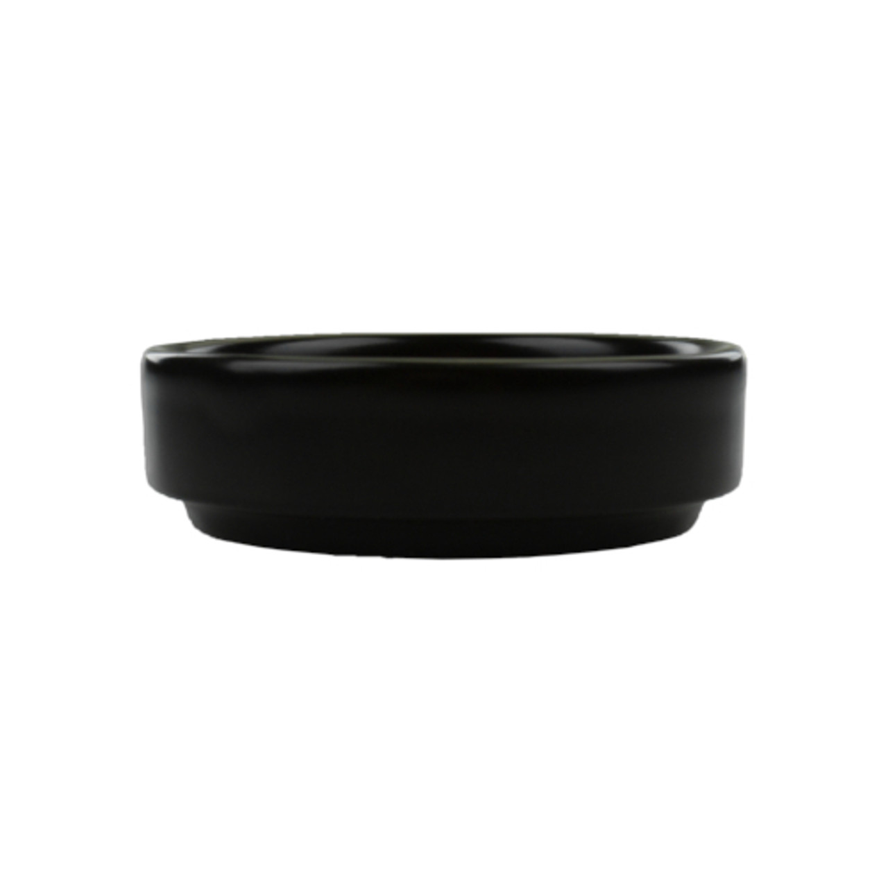 TN-4-MB - International Tableware - 2 oz Torino™ Stak Matte Black Sauce Dish