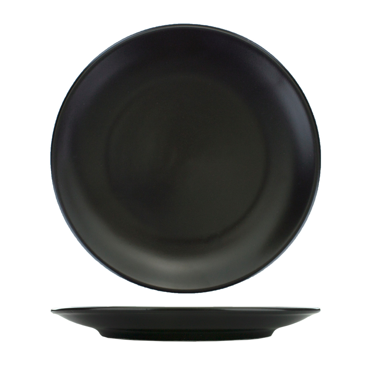 TN-7-MB - International Tableware - 7 in Torino™ BLK Coupe Plate