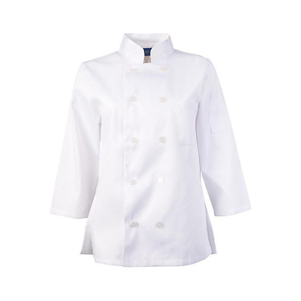 18712XL - KNG - 2XL Women's White 3/4 Sleeve Chef Coat