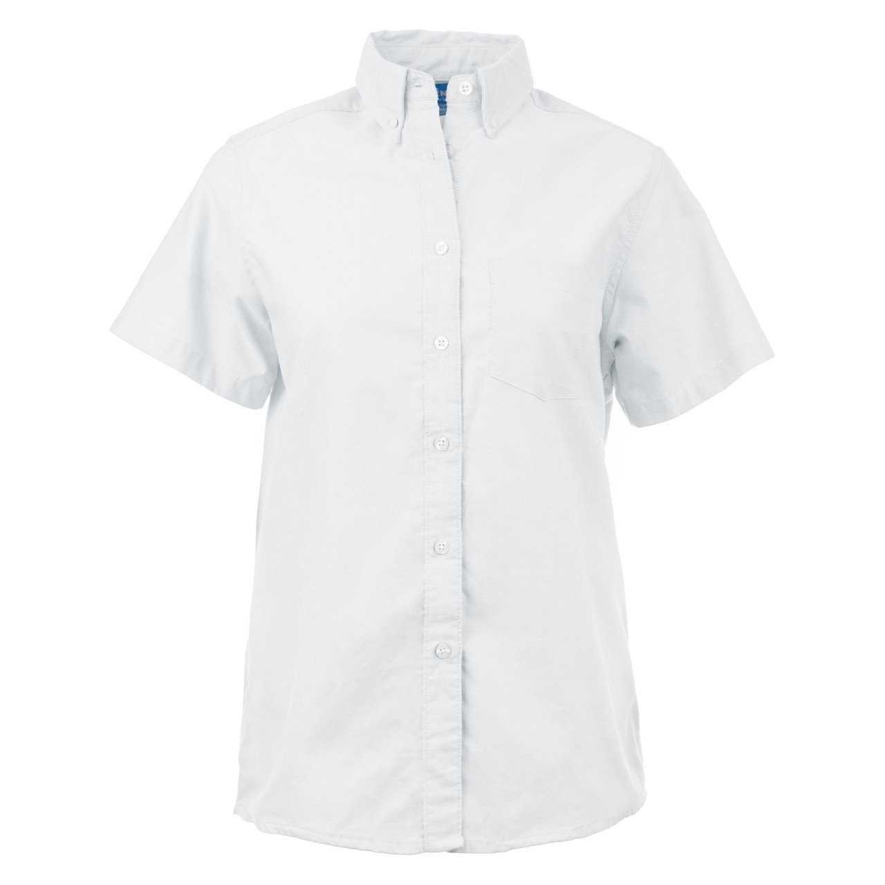 1790WHT3XL - KNG - 3XL Oxford Womens Short Sleeve Dress Shirt